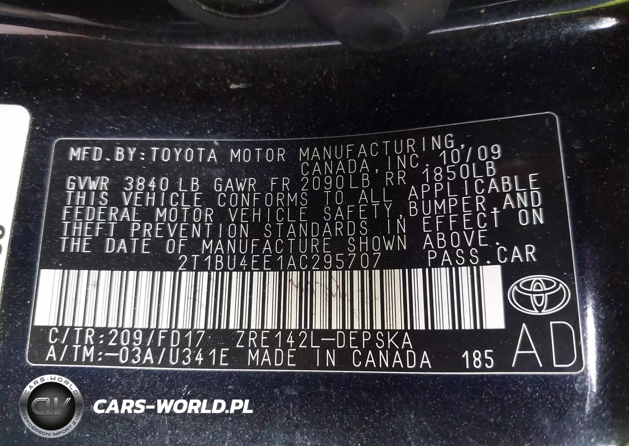 2010 Toyota Corolla S VIN:2T1BU4EE1AC295707 - 9
