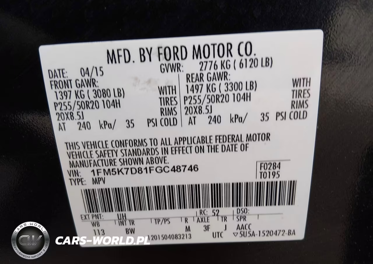 2015 Ford Explorer Xlt VIN:1FM5K7D81FGC48746 - 9