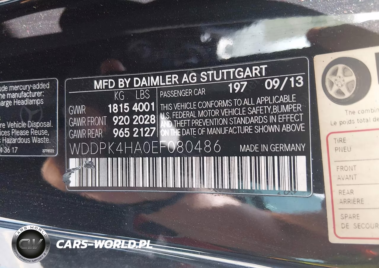 2014 Mercedes-Benz Slk 250 VIN:WDDPK4HA0EF080486 - 9