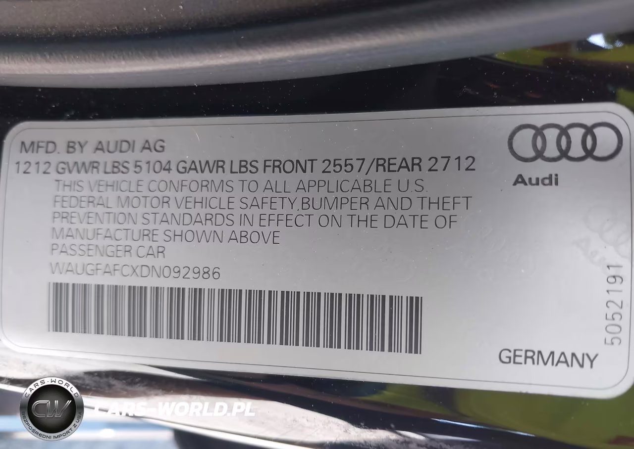 2013 Audi 6 VIN:WAUGFAFCXDN092986 - 9