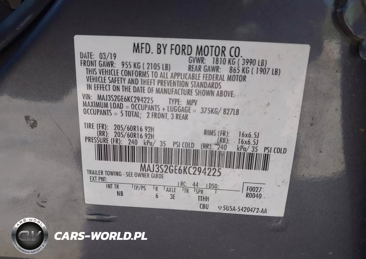 2019 Ford Ecosport Se VIN:MAJ3S2GE6KC294225 - 9