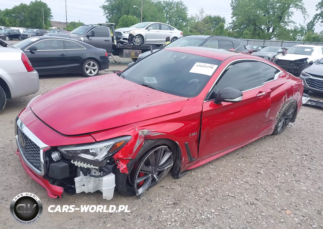 2018 Infiniti Q60 3.0T Red Sport 400 VIN:JN1FV7EK1JM530554 - 2