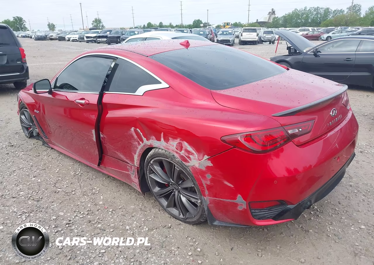 2018 Infiniti Q60 3.0T Red Sport 400 VIN:JN1FV7EK1JM530554 - 3