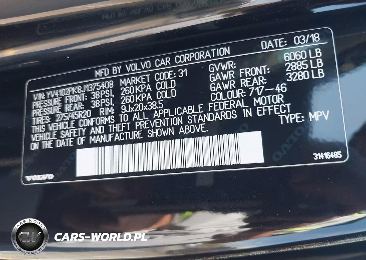 2018 Volvo Xc90 T5 Momentum VIN:YV4102PK8J1375408 - 9