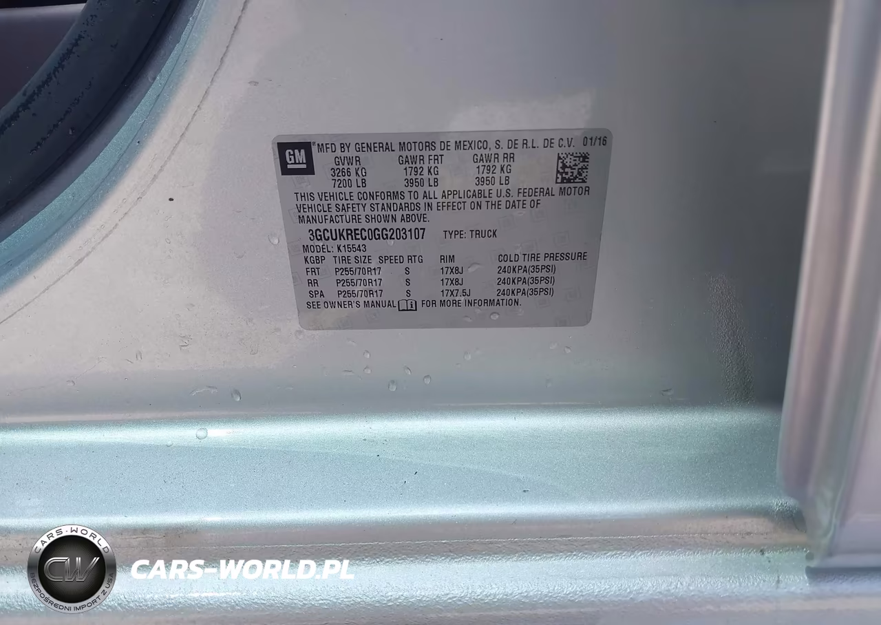 2016 Chevrolet Silverado 1500 1Lt VIN:3GCUKREC0GG203107 - 9