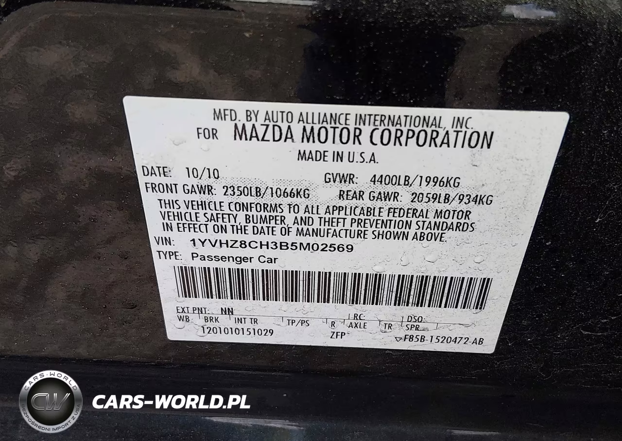 2011 Mazda Mazda6 I Touring Plus VIN:1YVHZ8CH3B5M02569 - 9