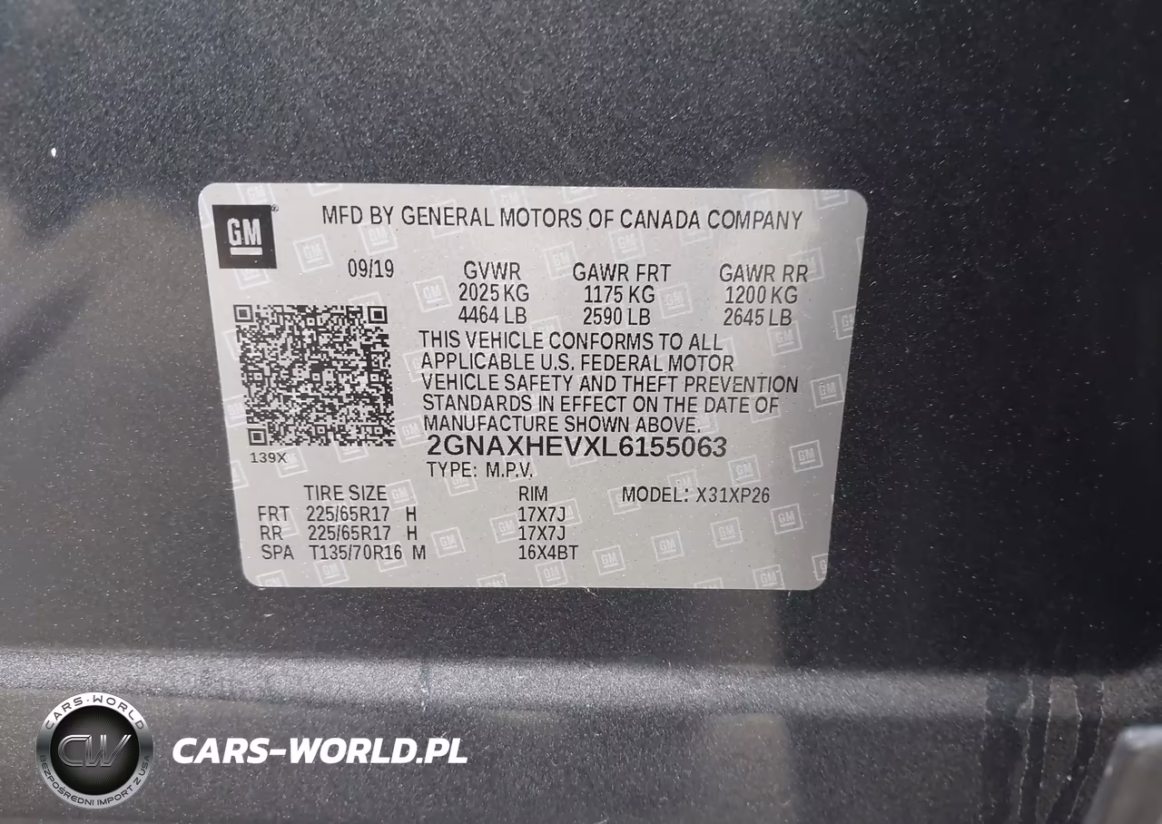 2020 Chevrolet Equinox Fwd Ls VIN:2GNAXHEVXL6155063 - 9