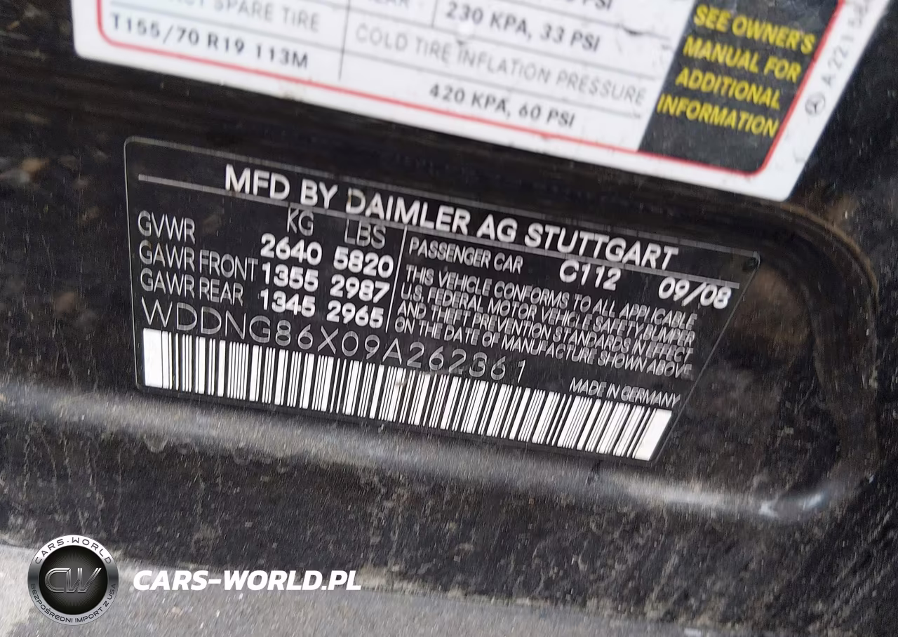 2009 Mercedes-Benz S 550 4Matic VIN:WDDNG86X09A262361 - 9