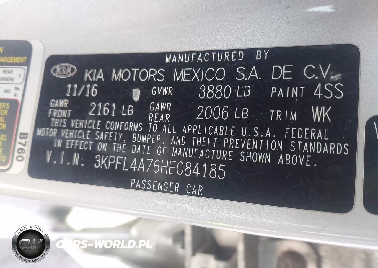 2017 Kia Forte Lx VIN:3KPFL4A76HE084185 - 9