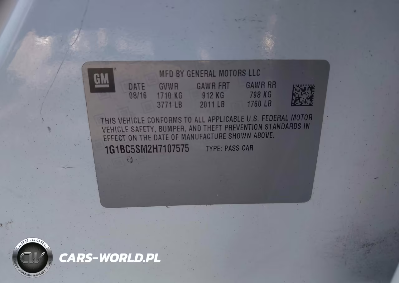 2017 Chevrolet Cruze Ls Auto VIN:1G1BC5SM2H7107575 - 9