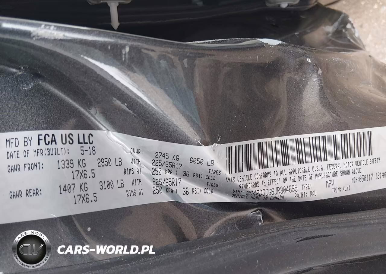 2018 Dodge Grand Caravan Sxt VIN:2C4RDGCG6JR304695 - 9