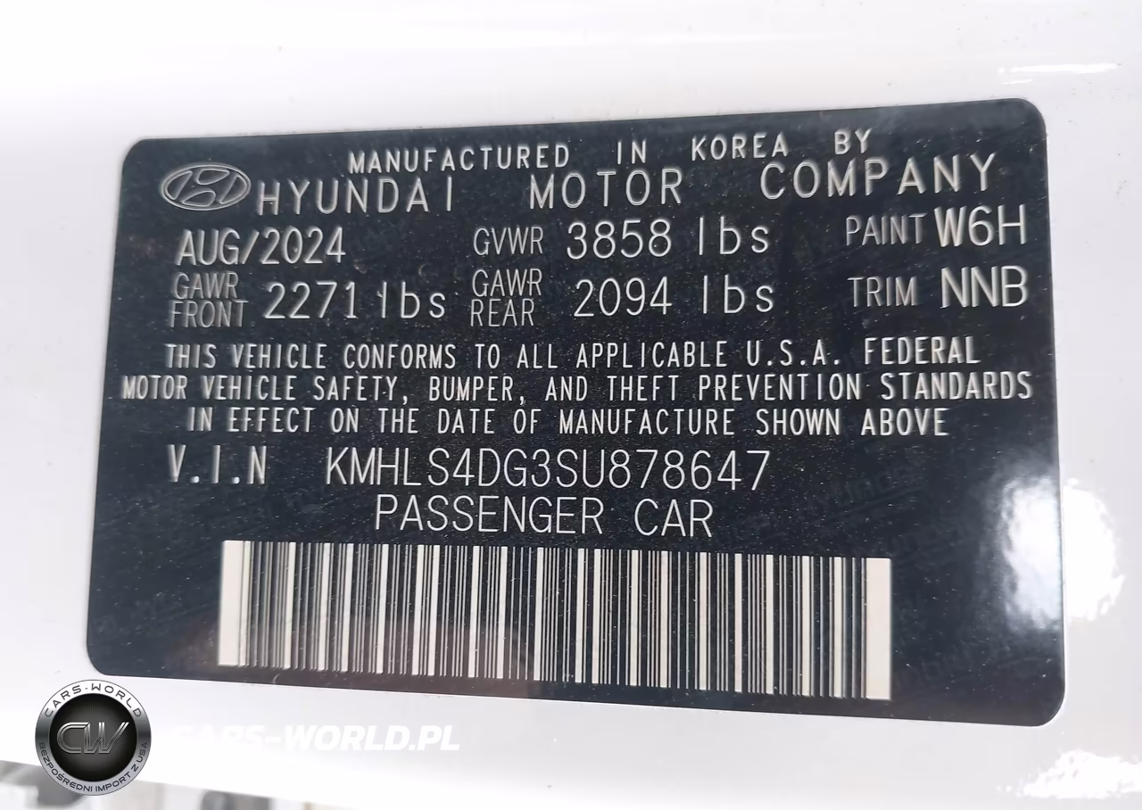 2025 Hyundai Elantra Sel Convenience VIN:KMHLS4DG3SU878647 - 9