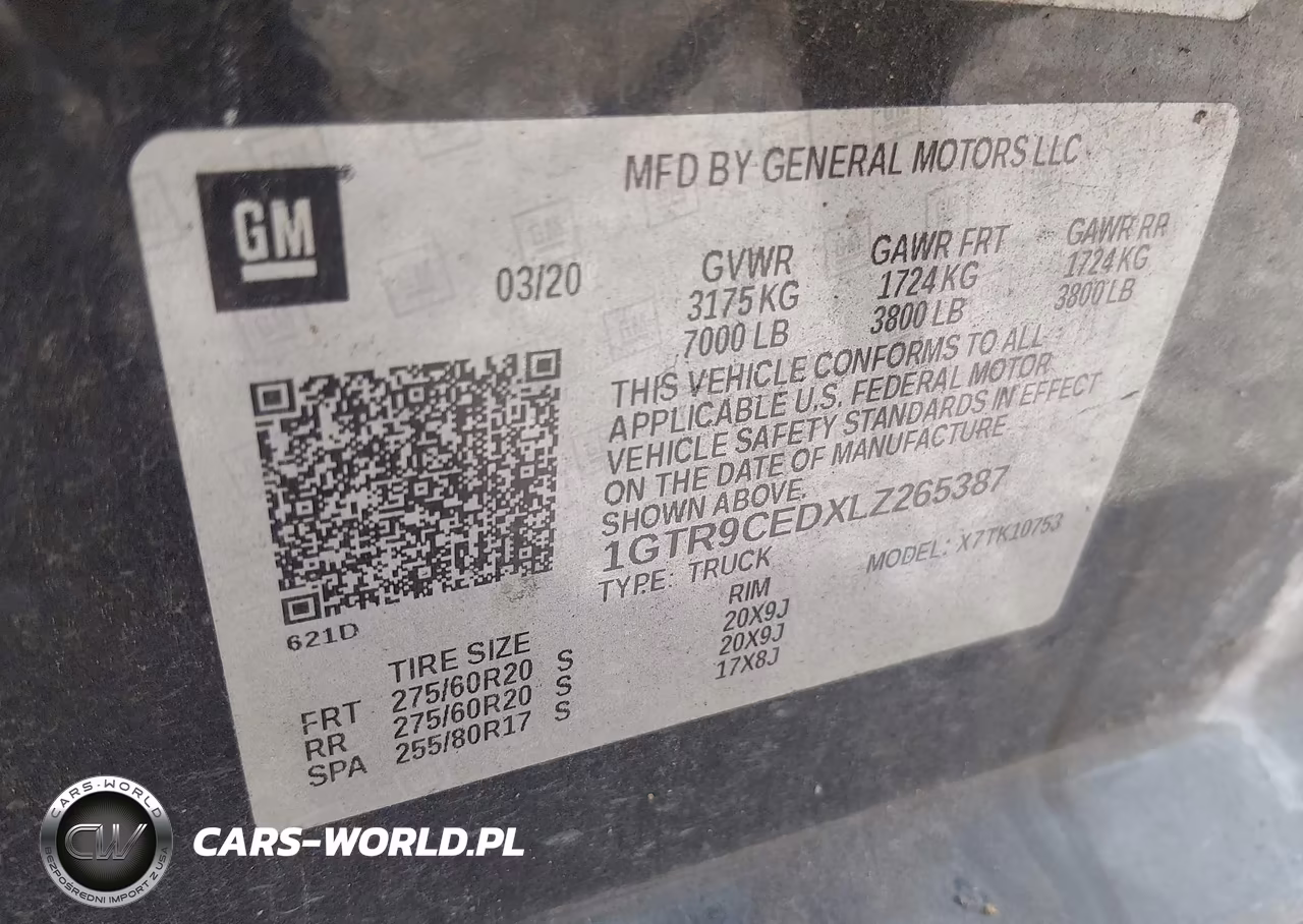 2020 GMC Sierra 1500 4Wd Standard Box Elevation VIN:1GTR9CEDXLZ265387 - 9