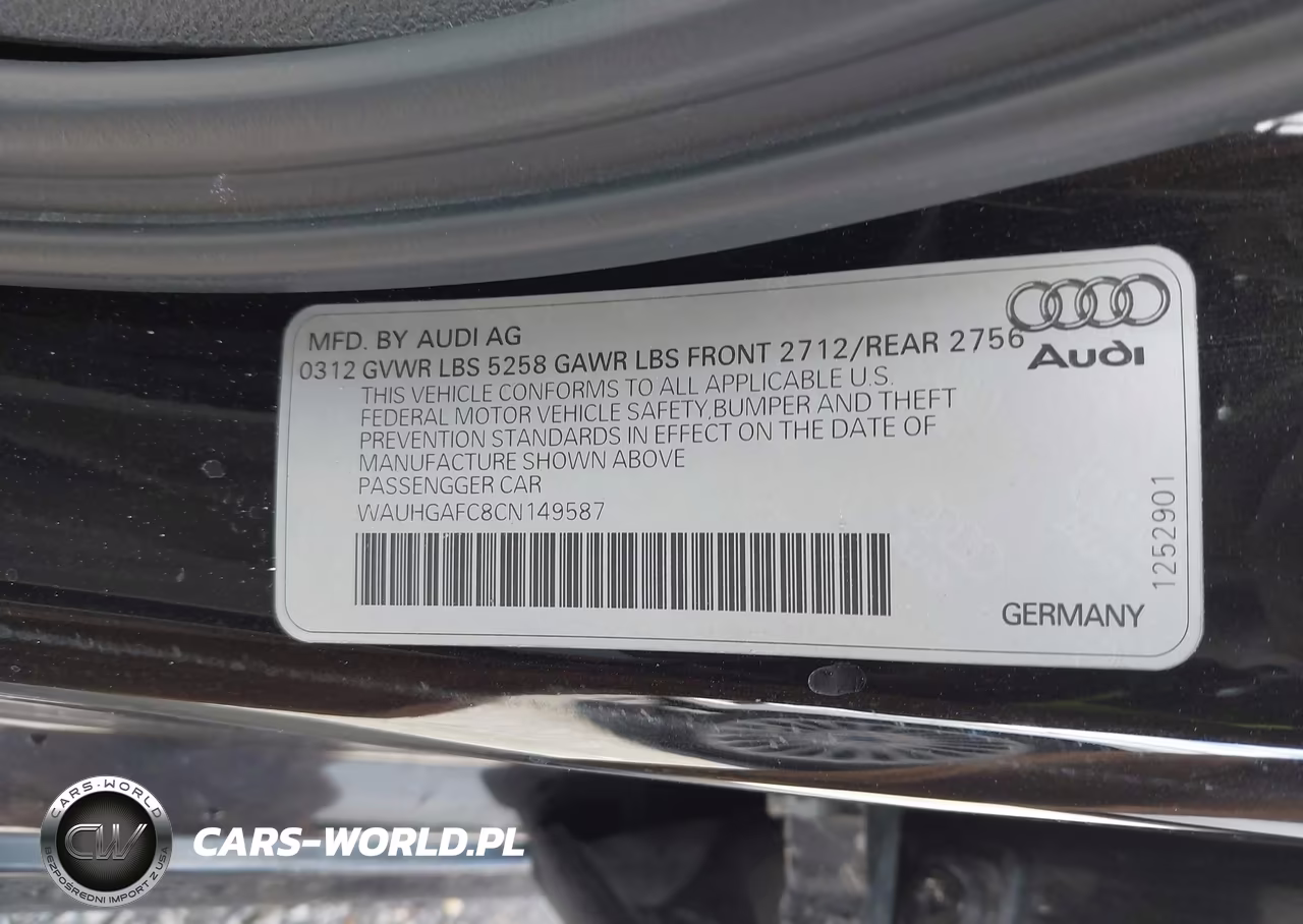 2012 Audi A6 3.0 Premium VIN:WAUHGAFC8CN149587 - 9
