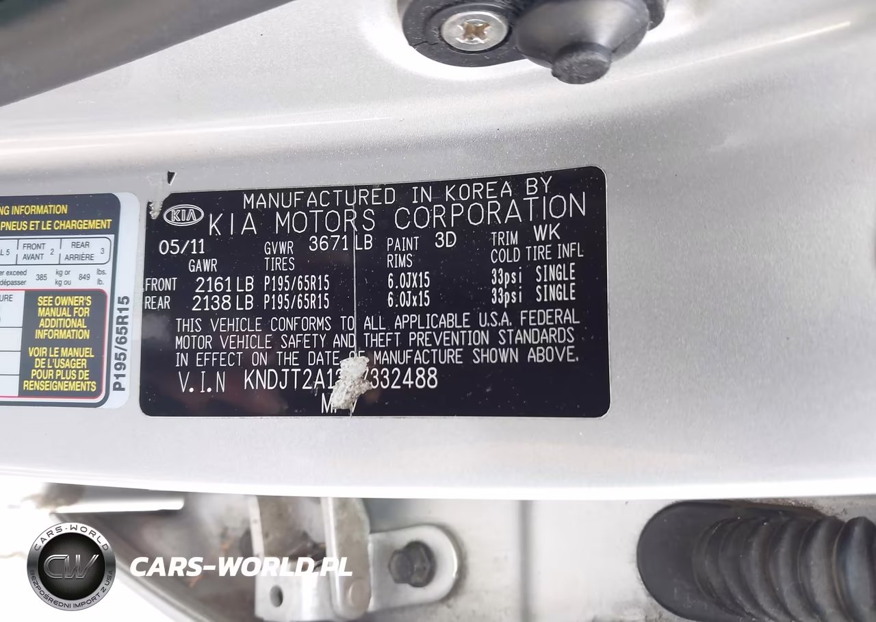 2011 Kia Soul VIN:KNDJT2A13B7332488 - 9