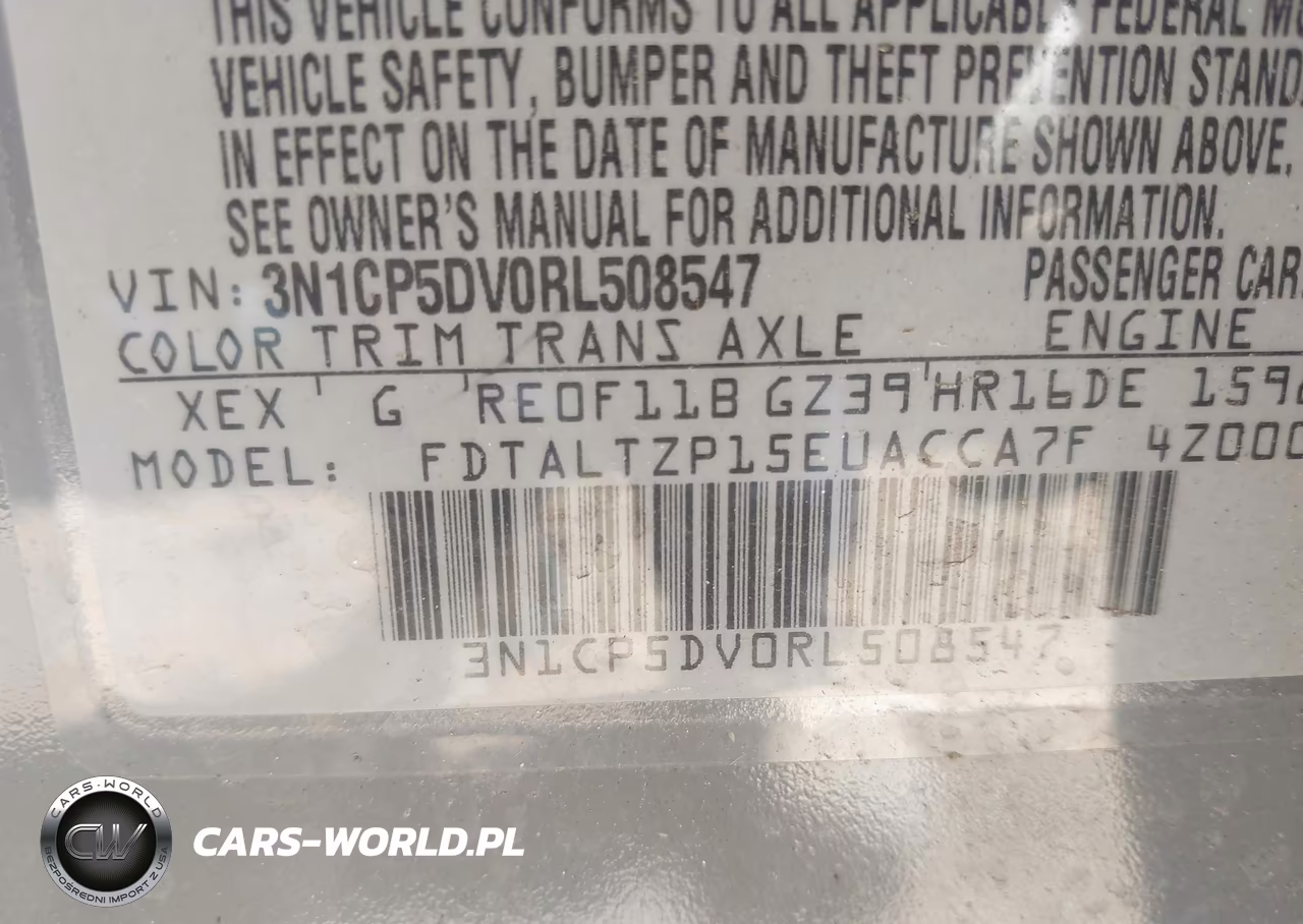 2024 Nissan Kicks Sr Xtronic Cvt VIN:3N1CP5DV0RL508547 - 9