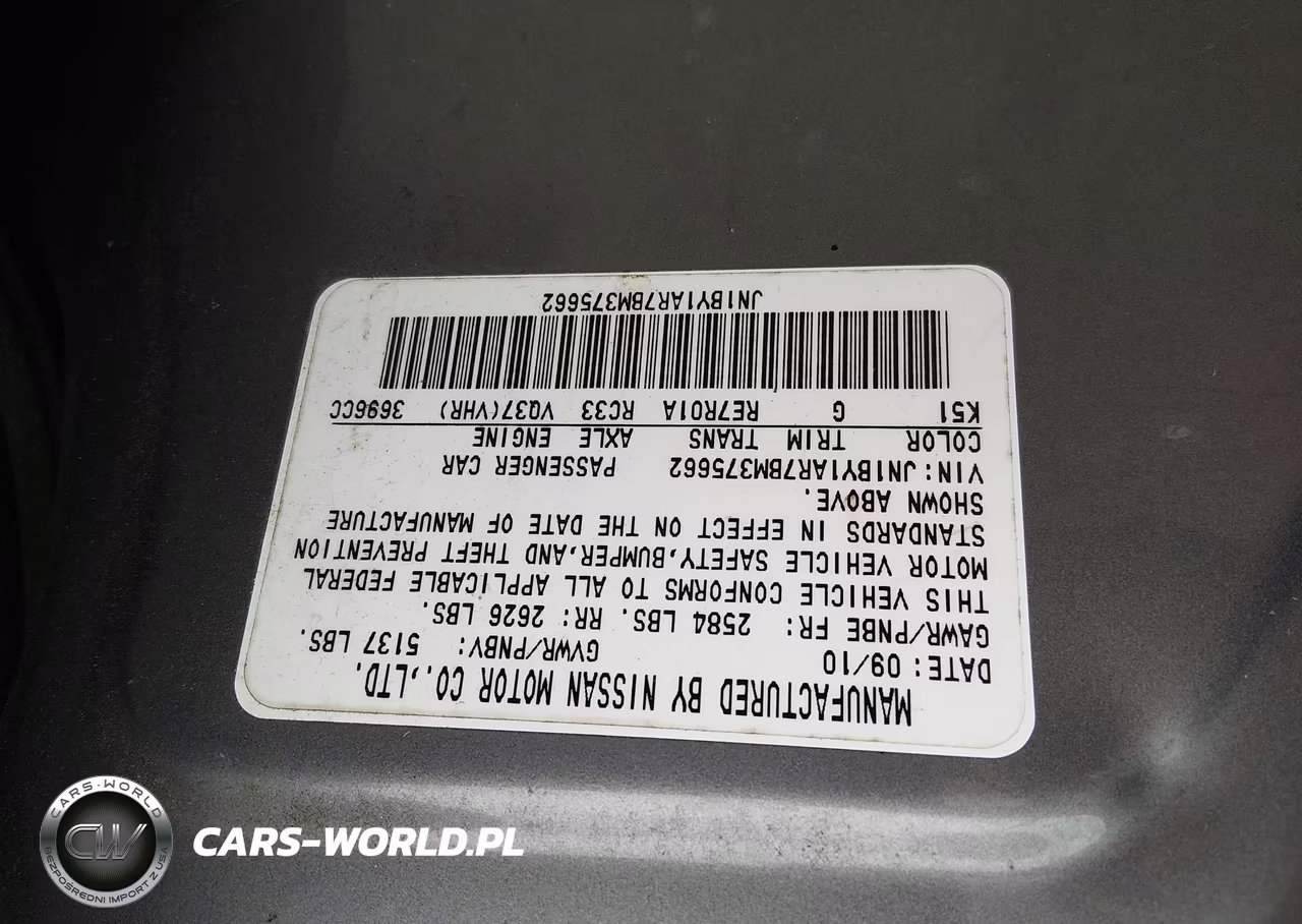 2011 Infiniti M37X VIN:JN1BY1AR7BM375662 - 9