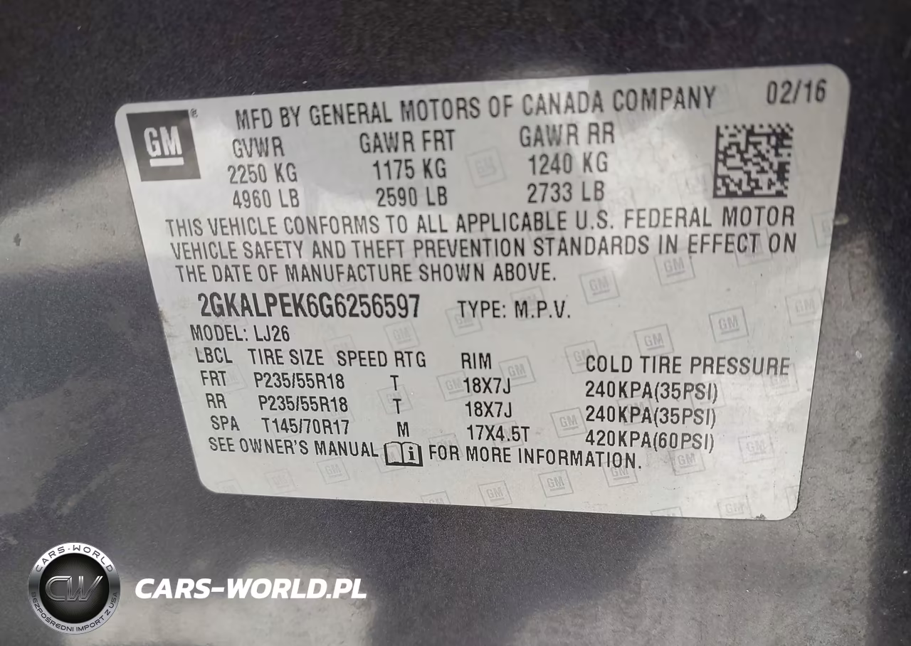2016 GMC Terrain Slt VIN:2GKALPEK6G6256597 - 9