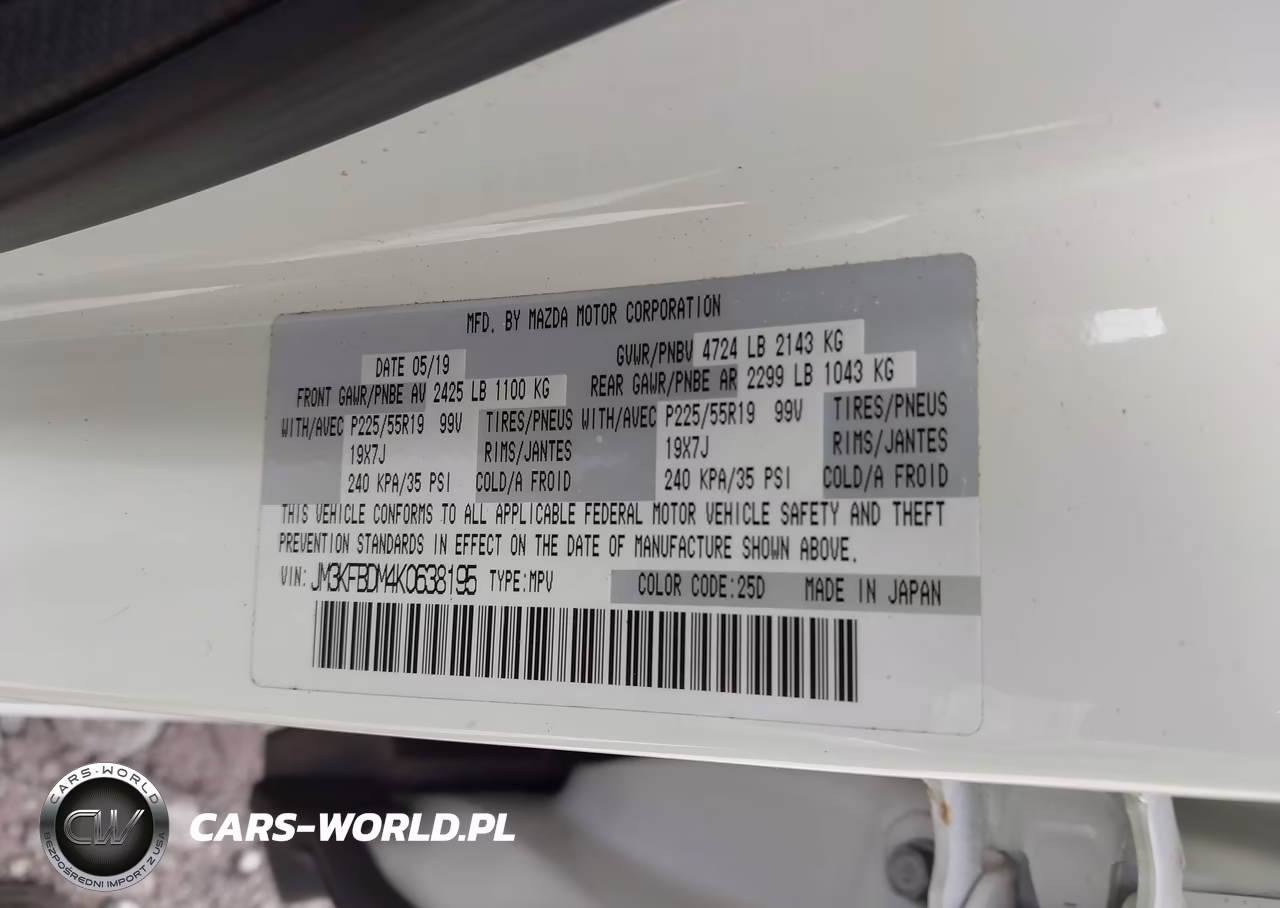 2019 Mazda Cx-5 Grand Touring VIN:JM3KFBDM4K0638195 - 9