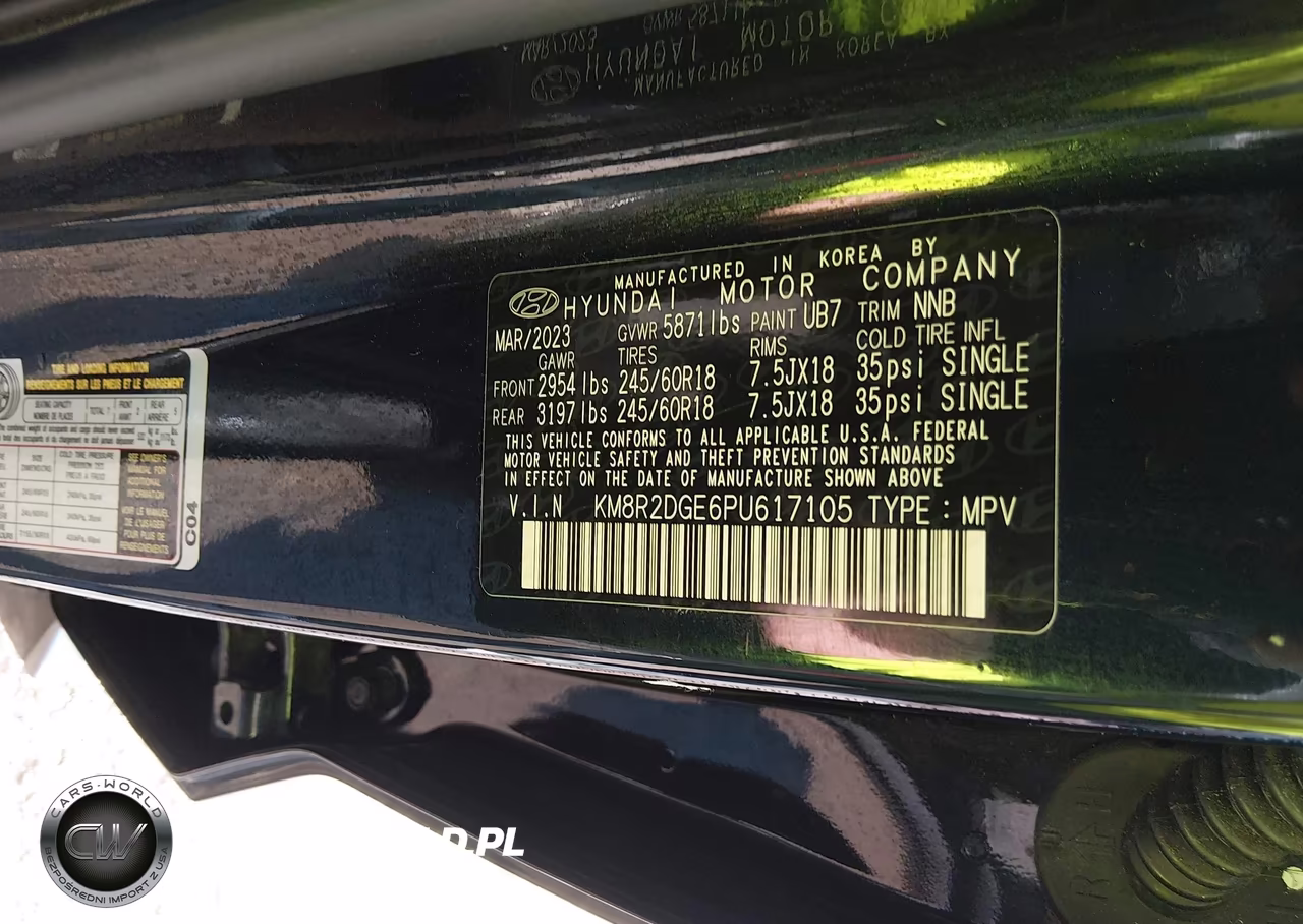 2023 Hyundai Palisade Sel VIN:KM8R2DGE6PU617105 - 9