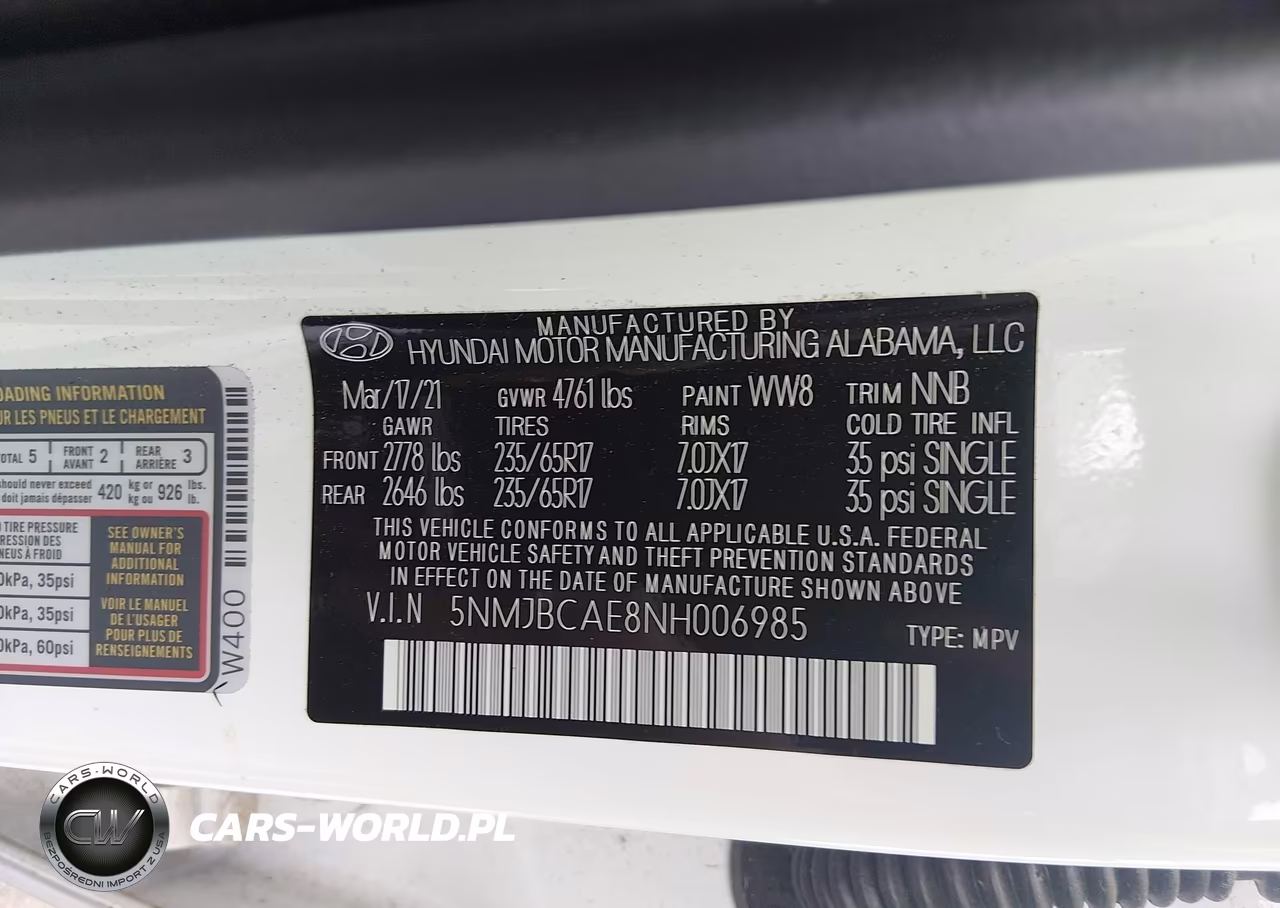 2022 Hyundai Tucson Sel VIN:5NMJBCAE8NH006985 - 9