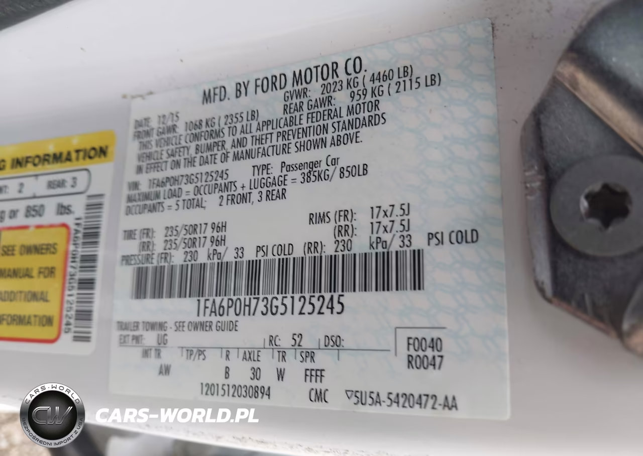 2016 Ford Fusion Se VIN:1FA6P0H73G5125245 - 9