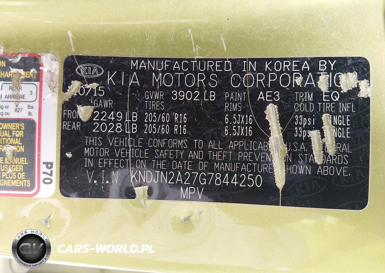 2016 Kia Soul VIN:KNDJN2A27G7844250 - 9