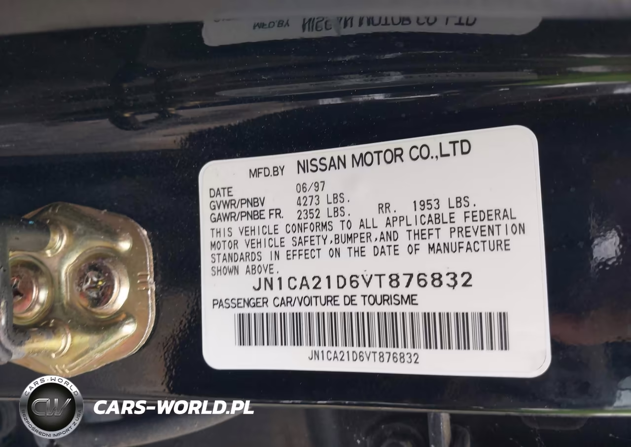 1997 Nissan Maxima Gle-Gxe-Se VIN:JN1CA21D6VT876832 - 9