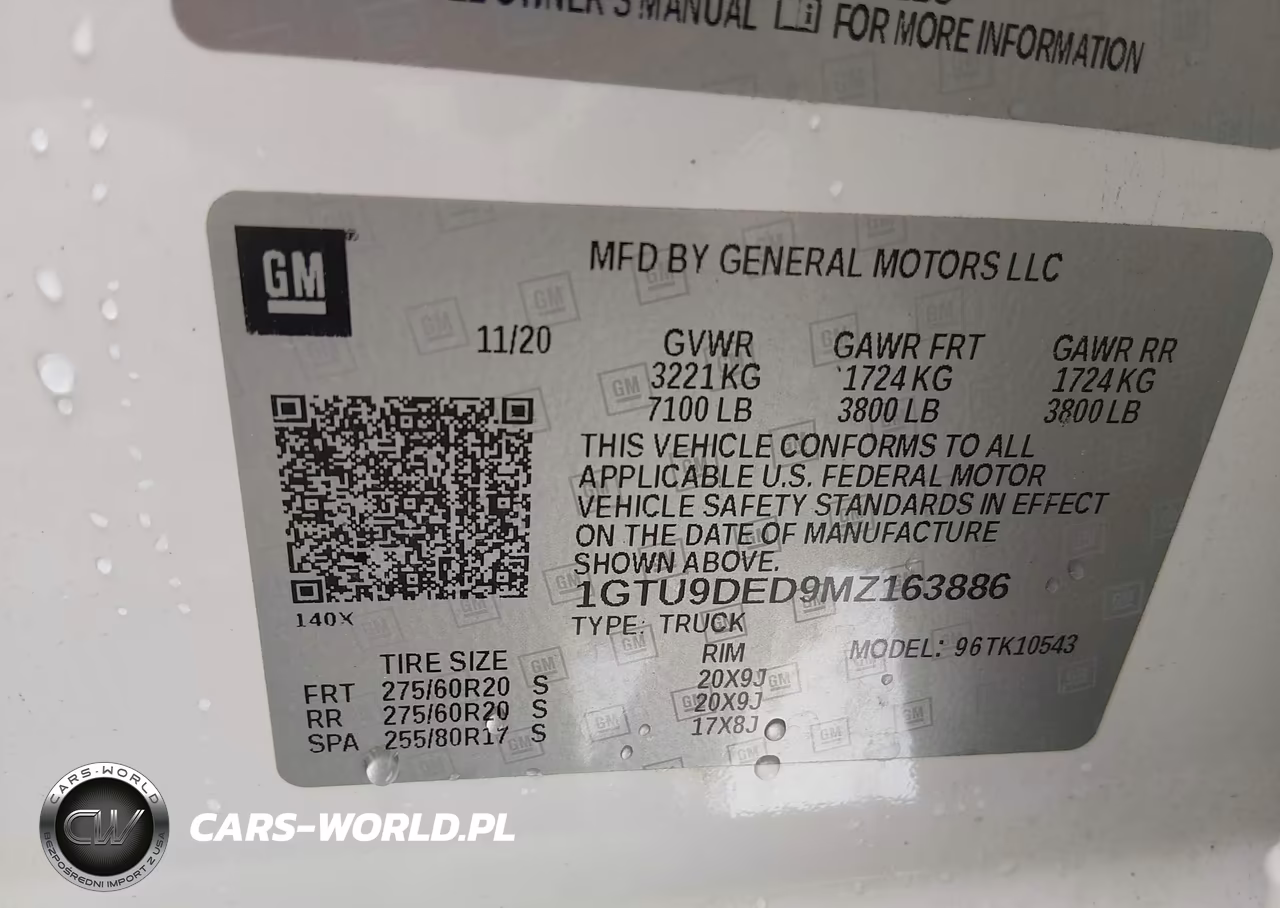 2021 GMC Sierra 1500 4Wd Short Box Slt VIN:1GTU9DED9MZ163886 - 9