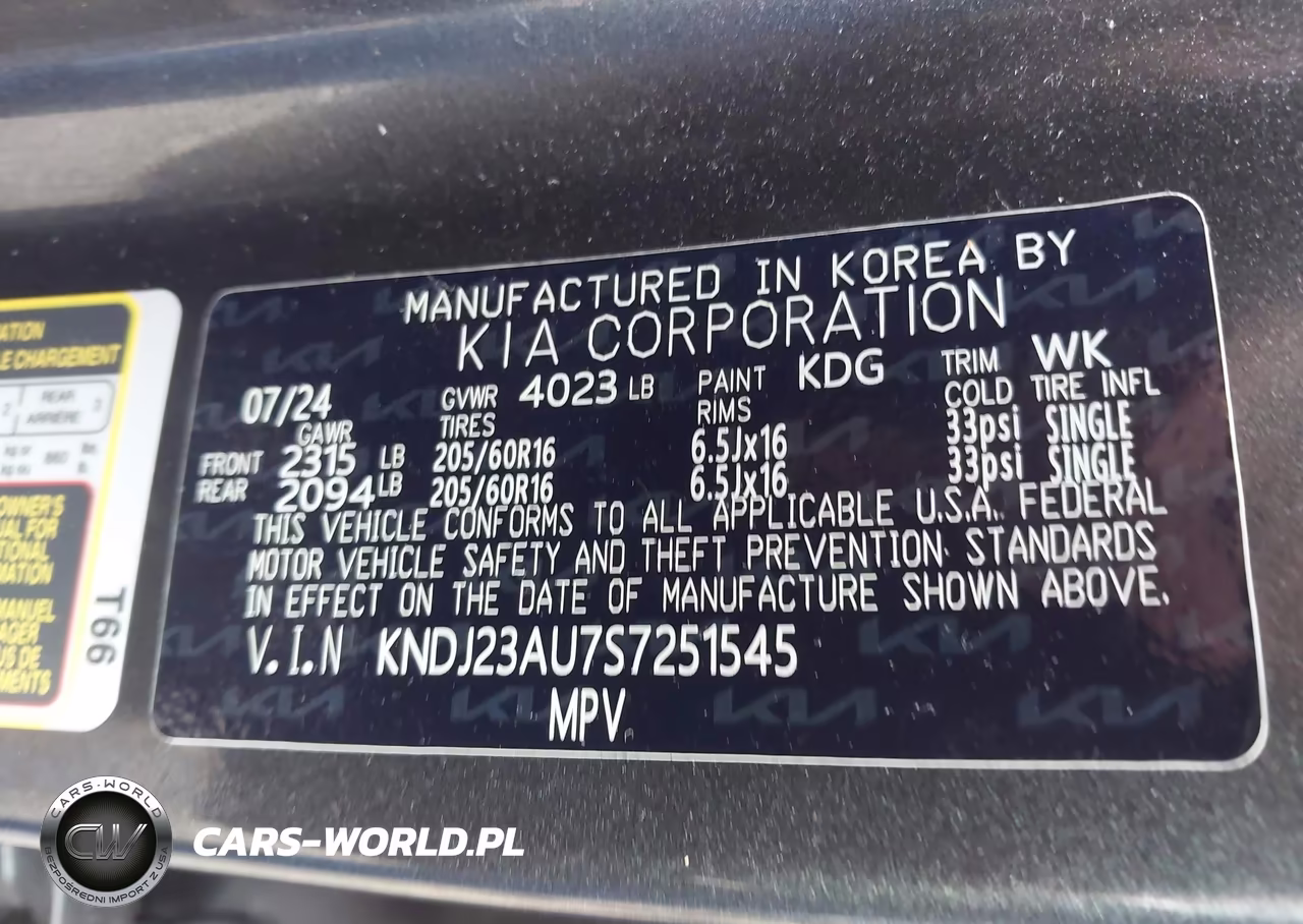 2025 Kia Soul Lx VIN:KNDJ23AU7S7251545 - 9