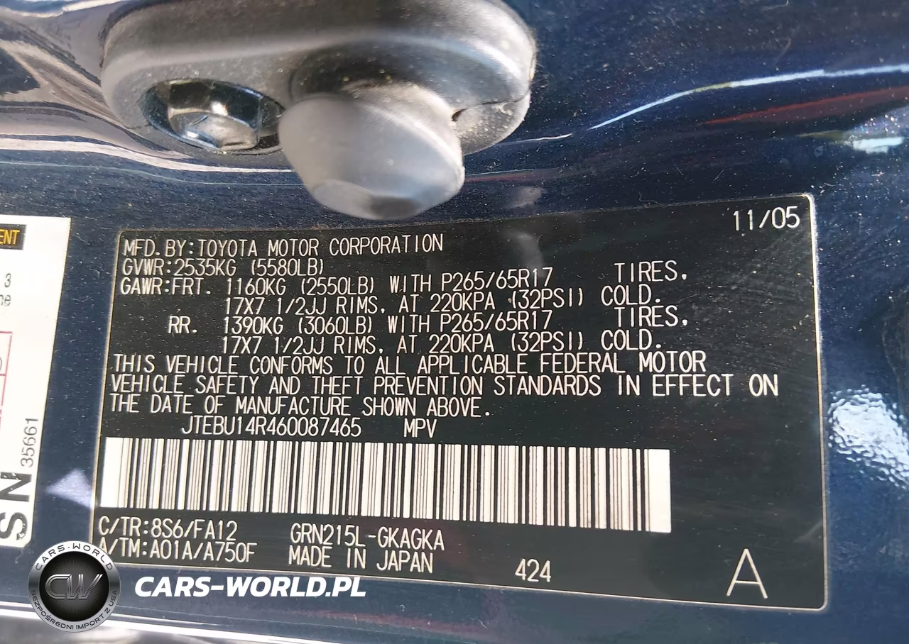 2006 Toyota 4Runner Sr5 VIN:JTEBU14R460087465 - 9
