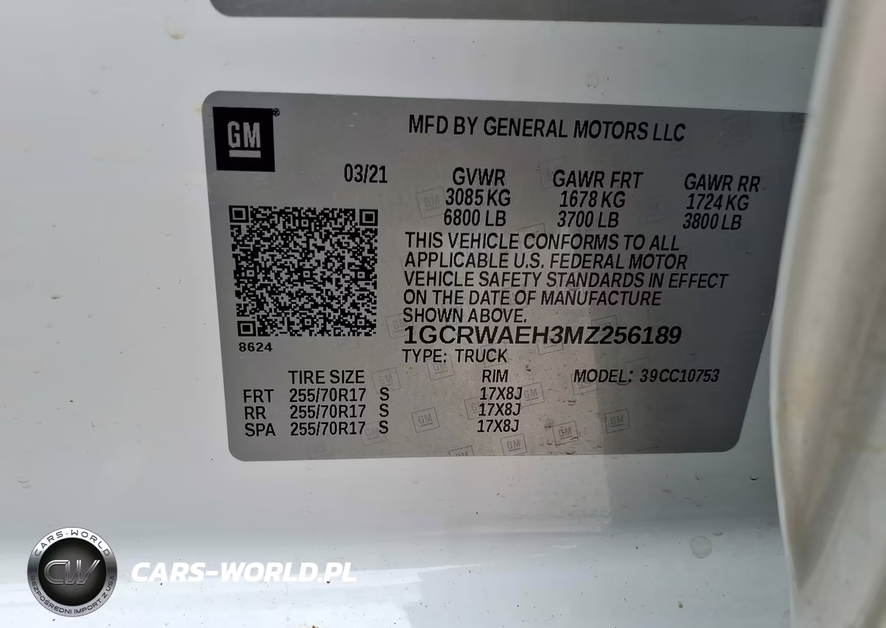2021 Chevrolet Silverado 1500 2Wd Standard Bed Wt VIN:1GCRWAEH3MZ256189 - 9