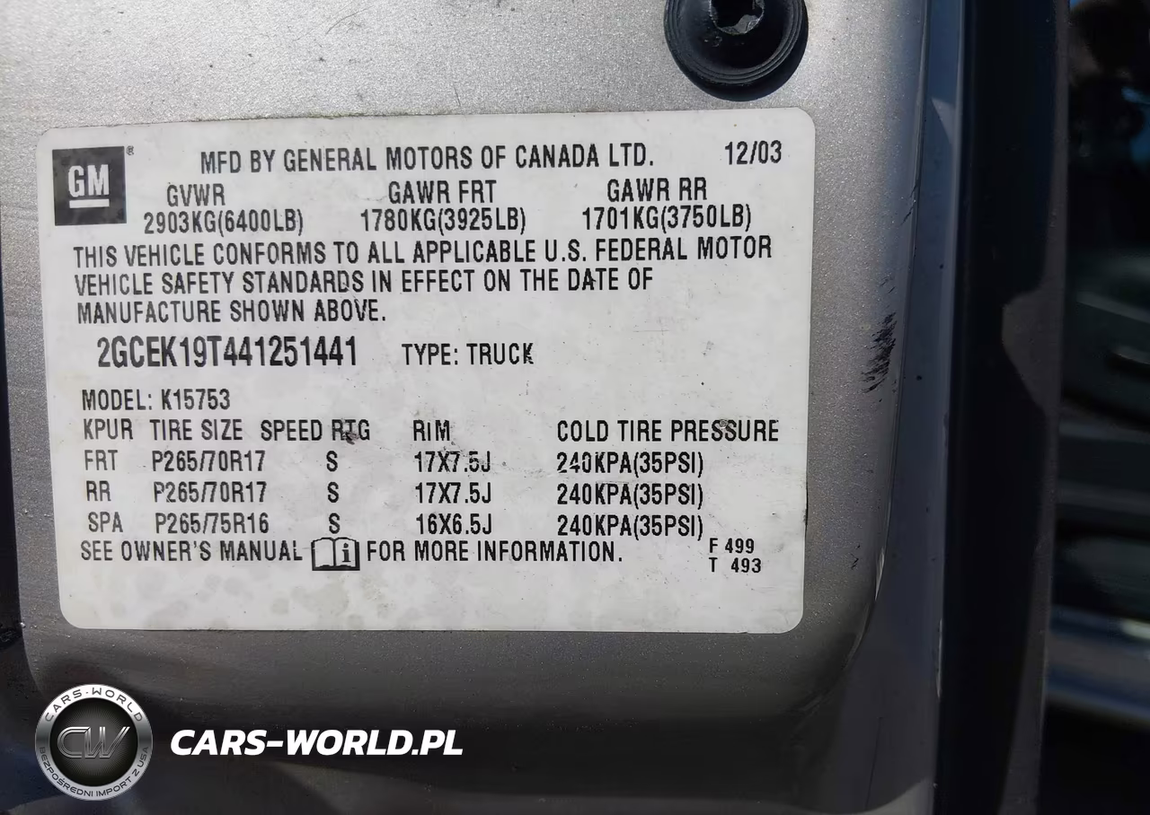 2004 Chevrolet Silverado 1500 Z71 VIN:2GCEK19T441251441 - 9