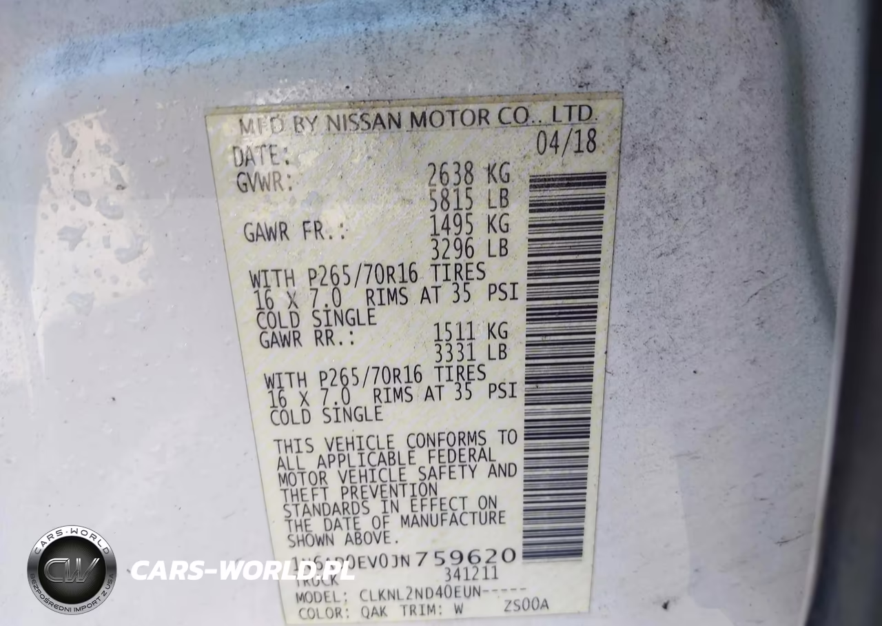 2018 Nissan Frontier Sv VIN:1N6AD0EV0JN759620 - 9