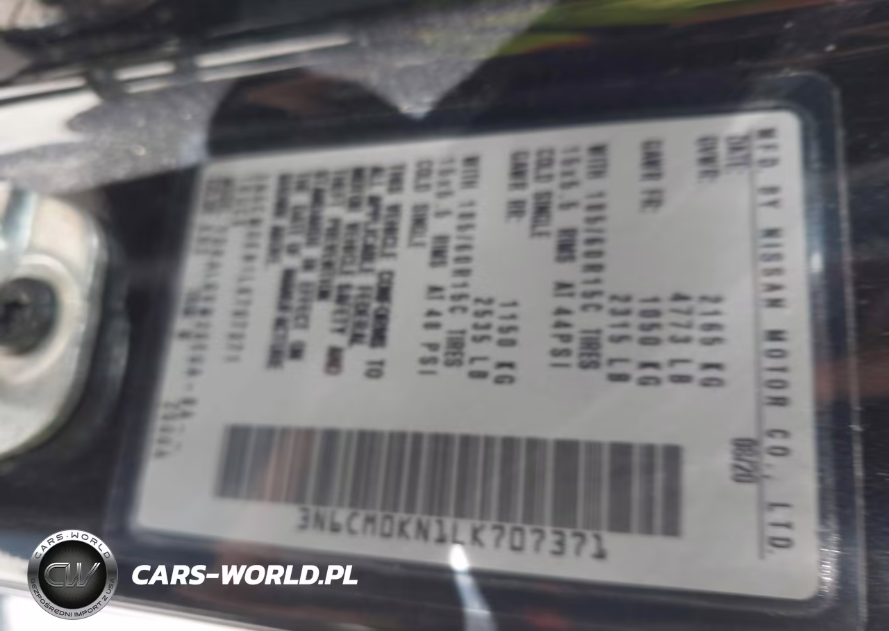 2020 Nissan Nv200 Cargo Sv Xtronic Cvt VIN:3N6CM0KN1LK707371 - 9