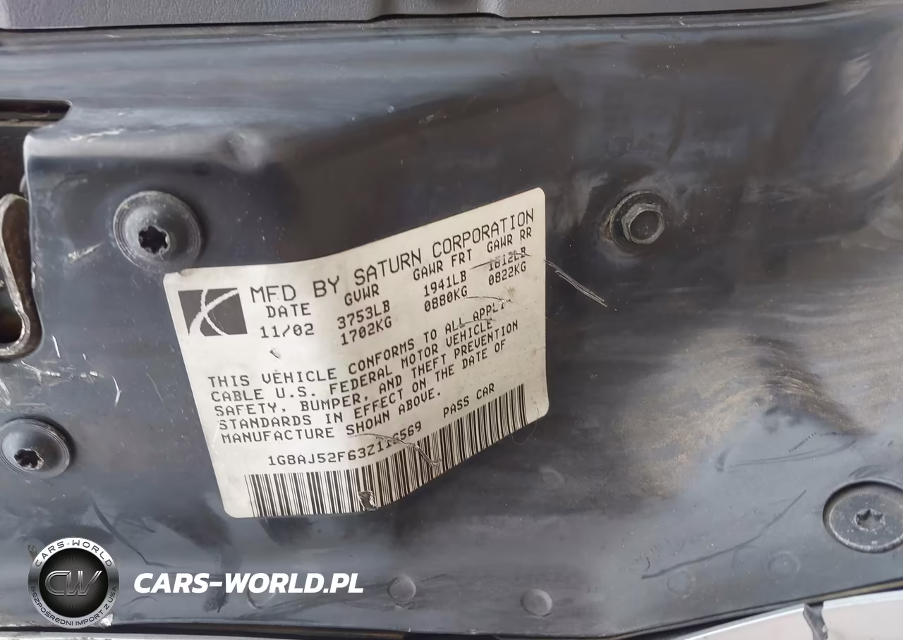 2003 Saturn Ion 2 VIN:1G8AJ52F63Z116569 - 9