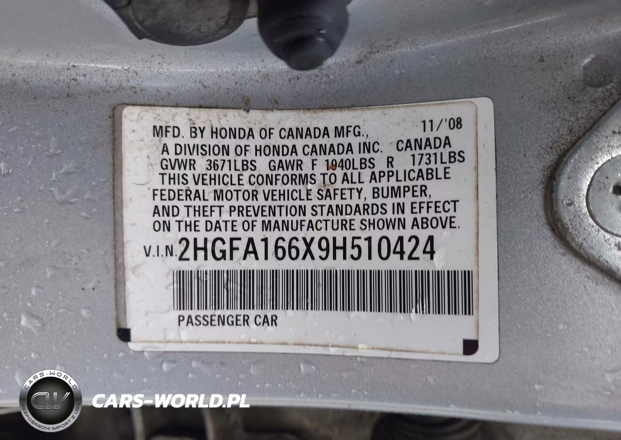 2009 Honda Civic Lx-S VIN:2HGFA166X9H510424 - 9