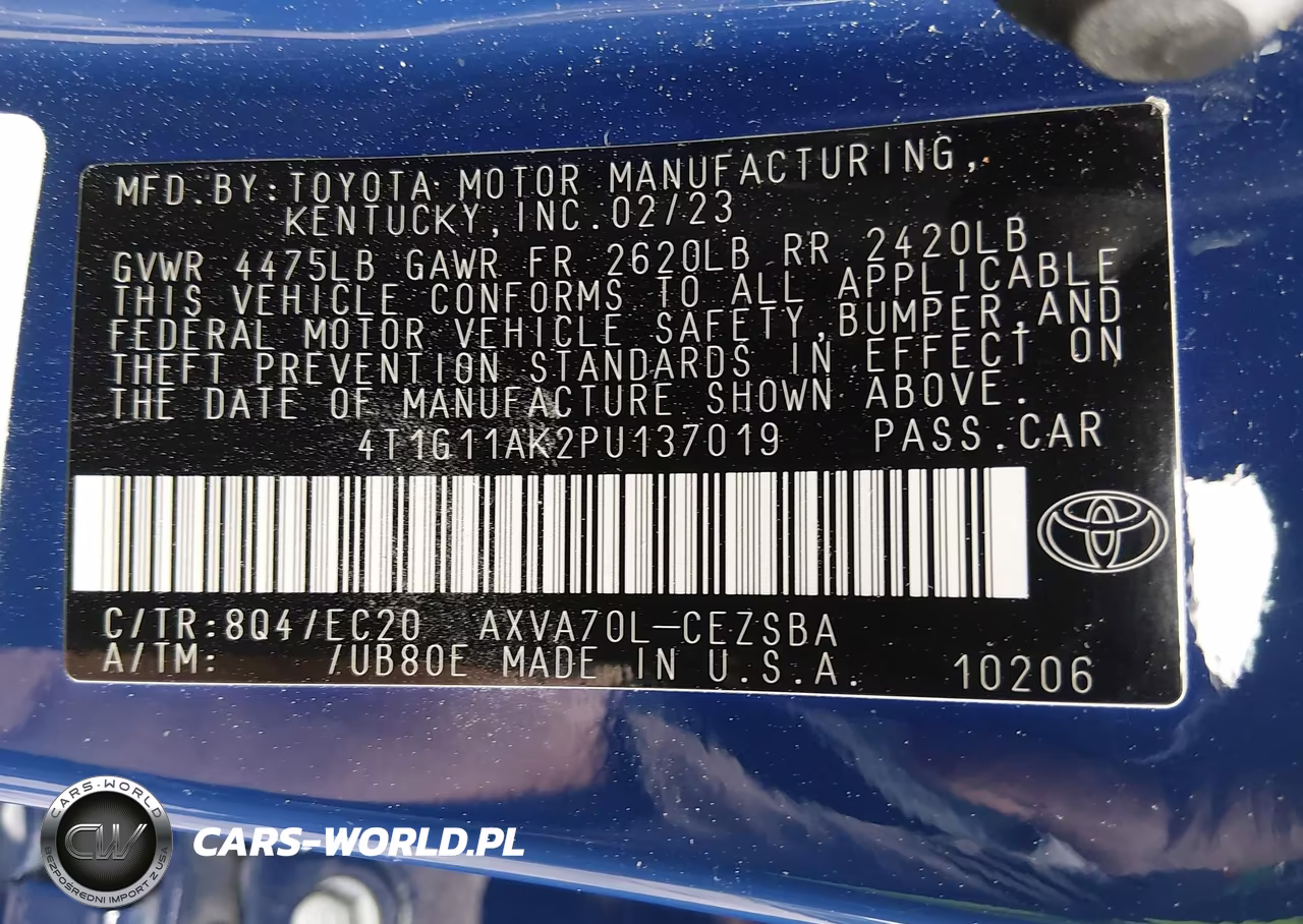 2023 Toyota Camry Se Nightshade Edition VIN:4T1G11AK2PU137019 - 9