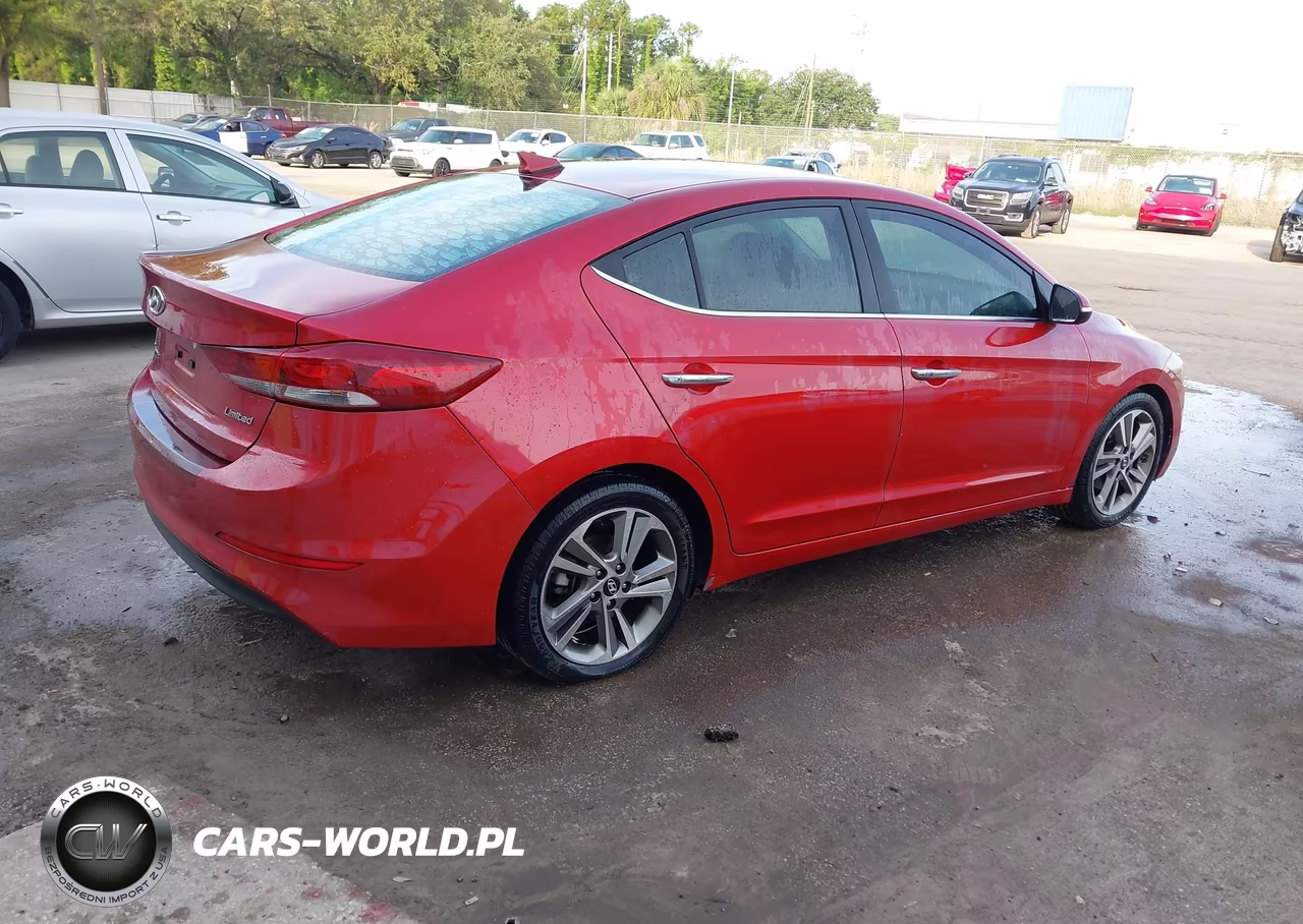 2017 Hyundai Elantra Limited VIN:5NPD84LF4HH031218 - 4