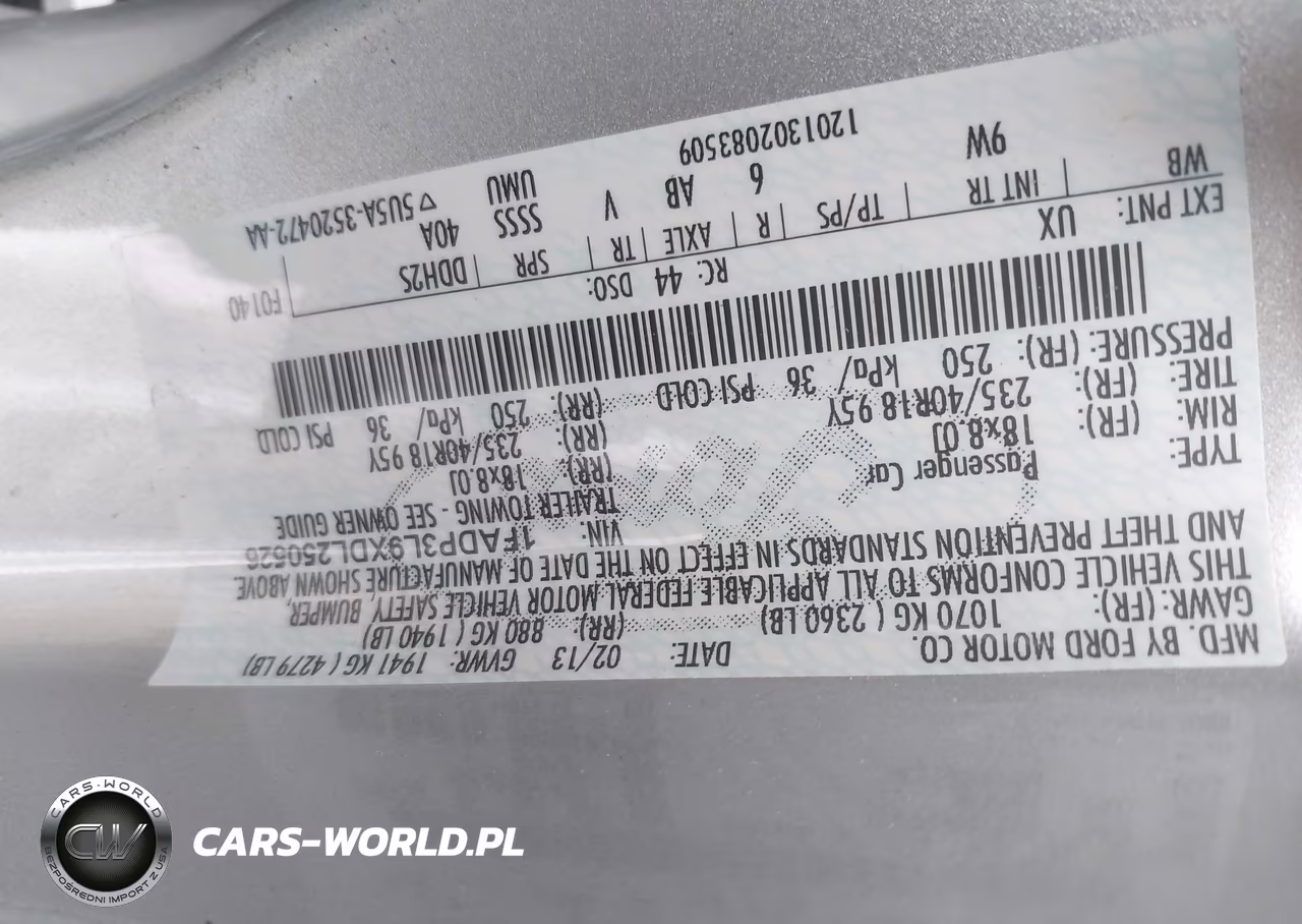 2013 Ford Focus St VIN:1FADP3L9XDL250526 - 9