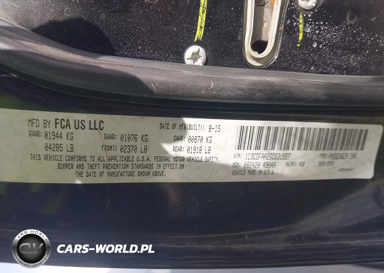 2016 Dodge Dart Se VIN:1C3CDFAA2GD531557 - 9