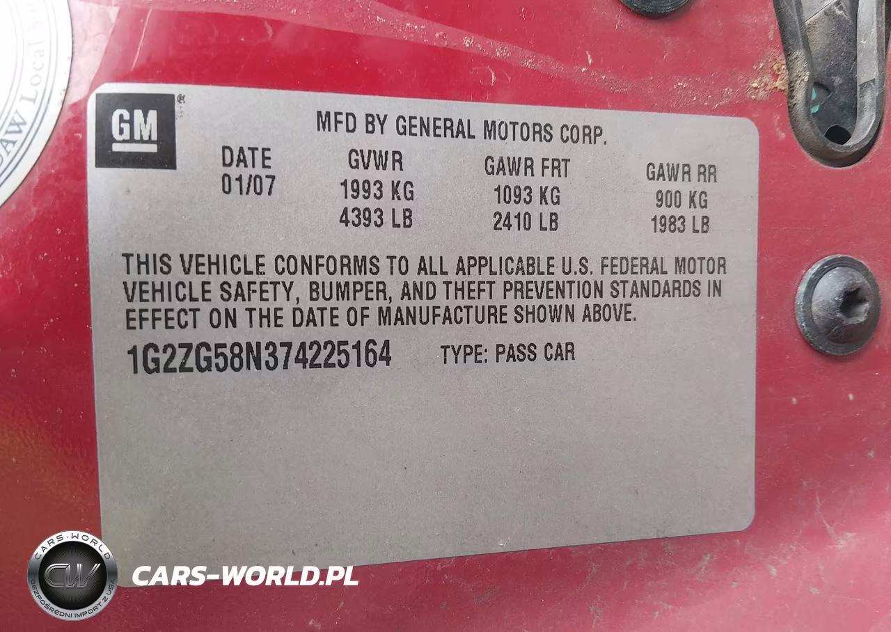 2007 Pontiac G6 VIN:1G2ZG58N374225164 - 9