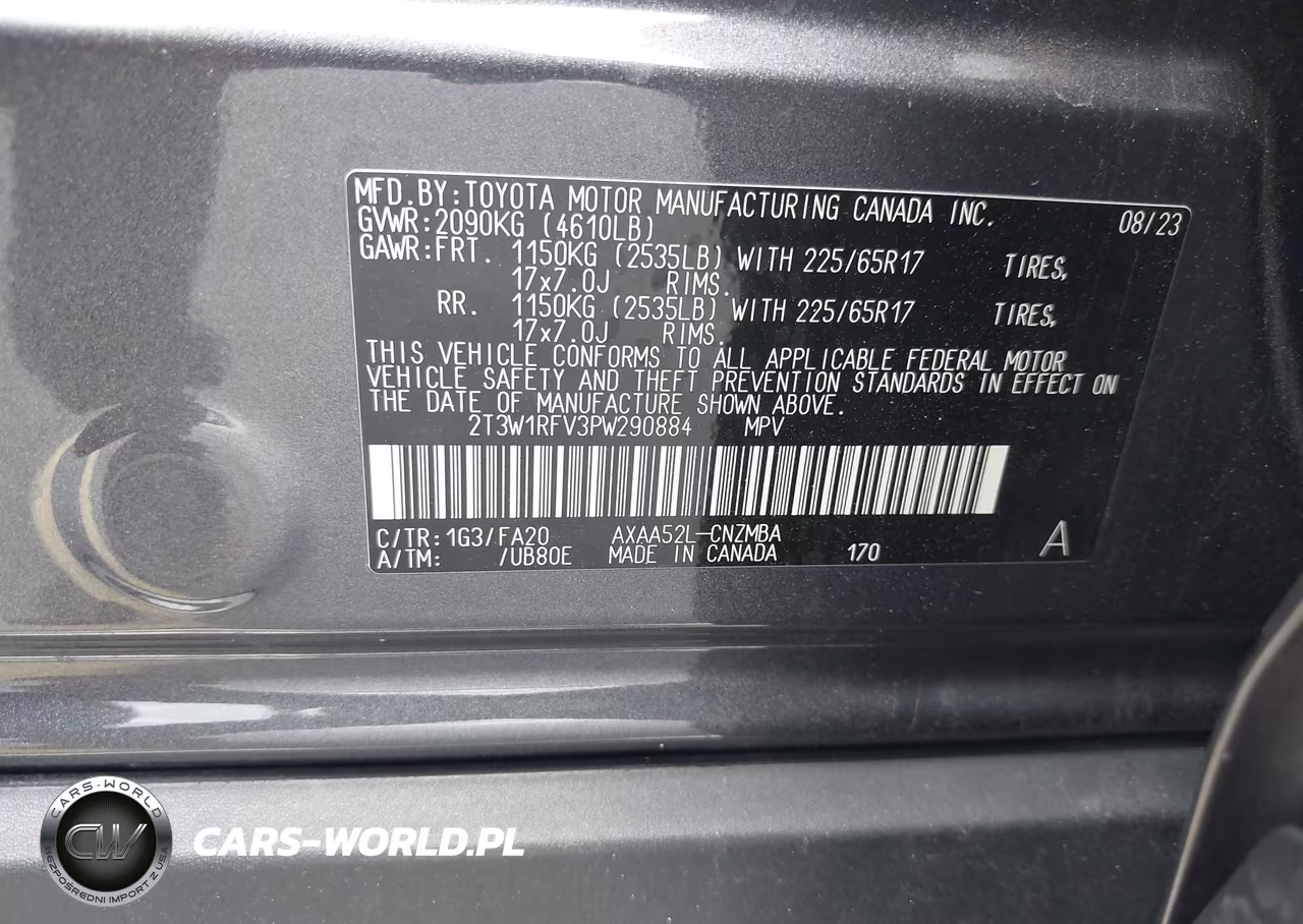2023 Toyota Rav4 Xle VIN:2T3W1RFV3PW290884 - 9