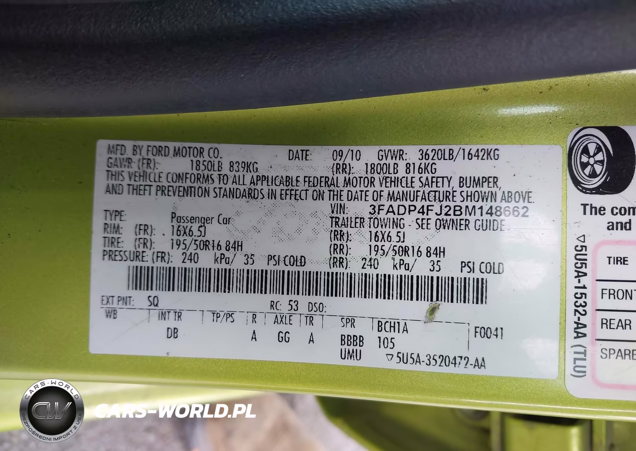 2011 Ford Fiesta Ses VIN:3FADP4FJ2BM148662 - 9
