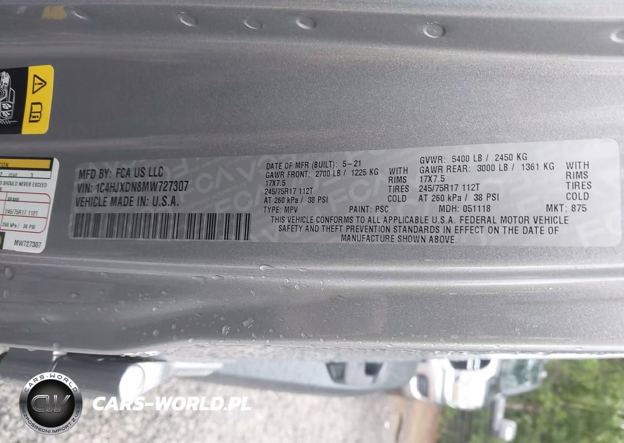 2021 Jeep Wrangler Unlimited Islander 4X4 VIN:1C4HJXDN8MW727307 - 9