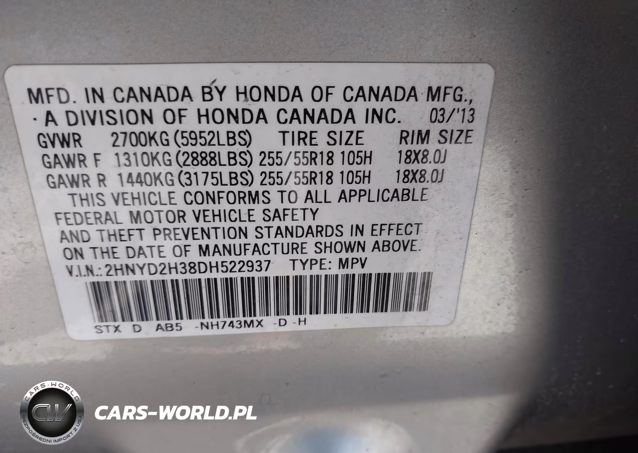 2013 Acura Mdx Technology Package VIN:2HNYD2H38DH522937 - 9
