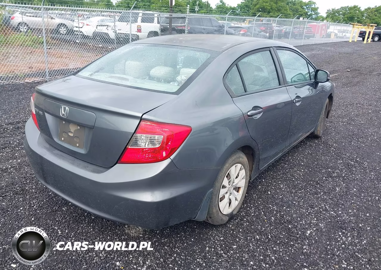 2012 Honda Civic Lx VIN:19XFB2F59CE095530 - 4