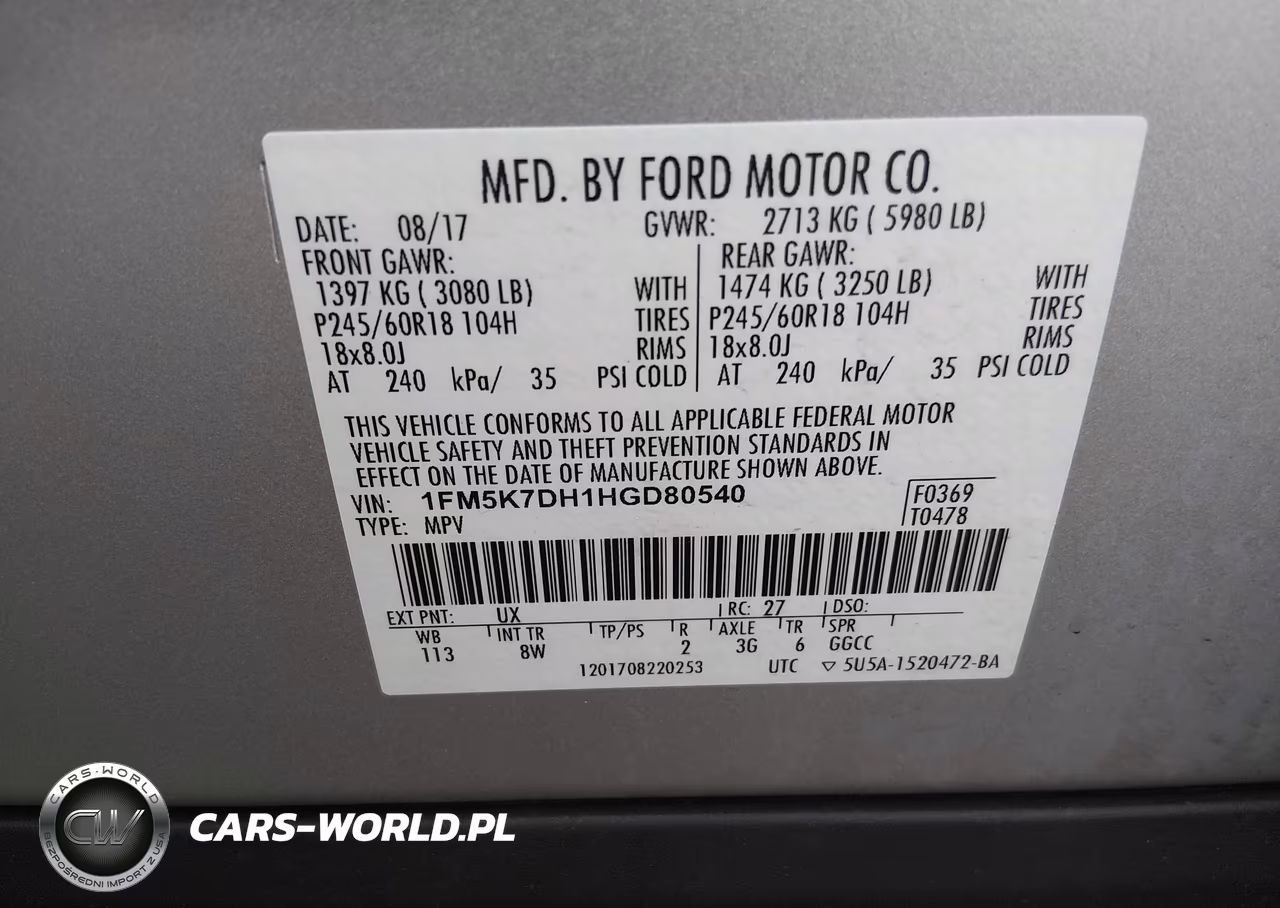 2017 Ford Explorer Xlt VIN:1FM5K7DH1HGD80540 - 9