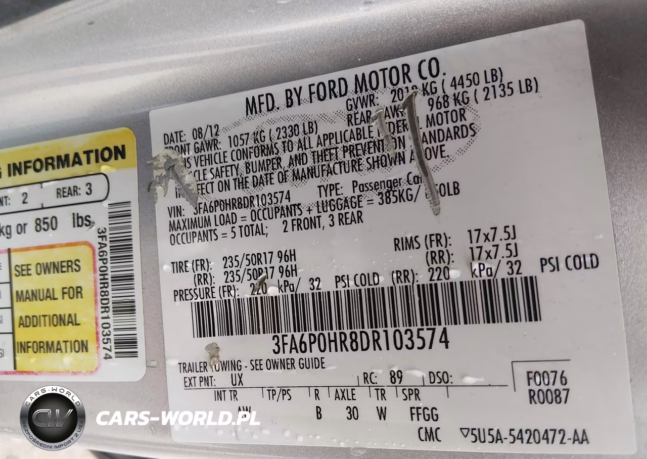 2013 Ford Fusion Se VIN:3FA6P0HR8DR103574 - 9