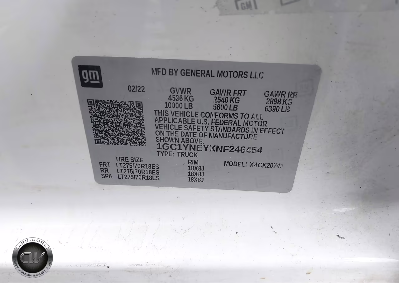 2022 Chevrolet Silverado 2500Hd 4Wd Standard Bed Lt VIN:1GC1YNEYXNF246454 - 9